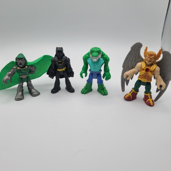 Imaginext DC Super Friends Dr. Doom Batman Killer Croc Hawkman - Picture 1 of 5
